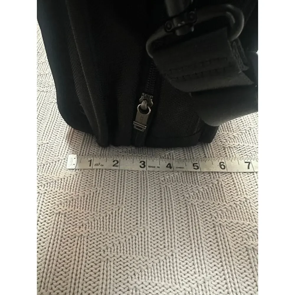 Tumi black Alpha canvas computer bag